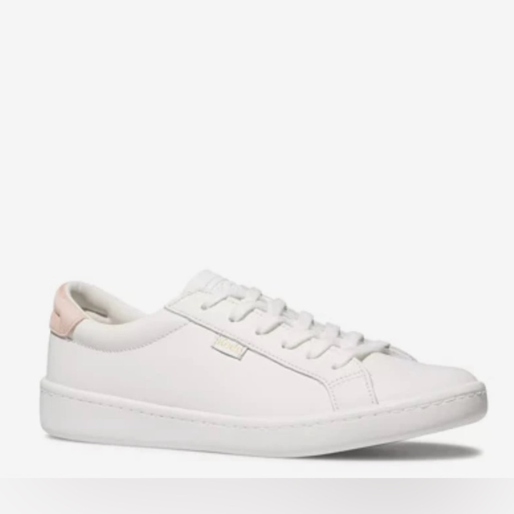 NIB Keds Ace White/Blush Leather Sneakers Size 5